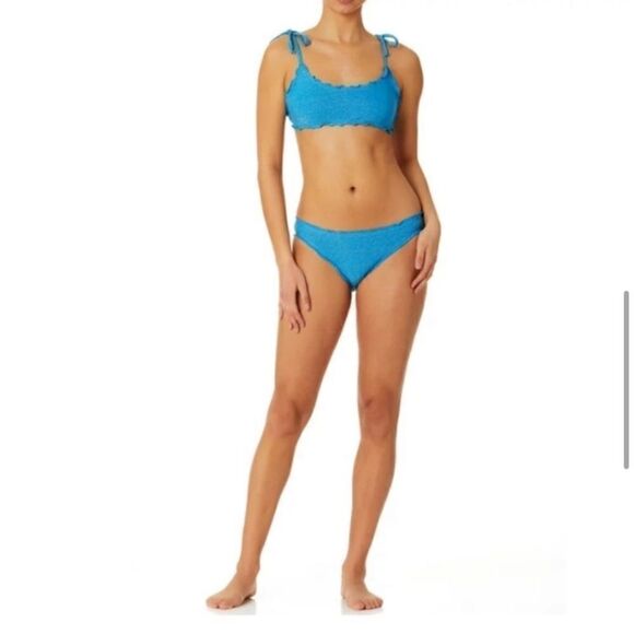 Women’s Juniors Lettuce Edge Bikini Swimsuit Bathing Suit 2-Pack Size L - Picture 8 of 16